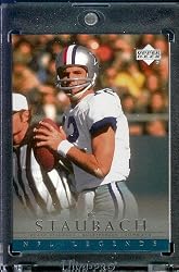 2000 Upper Deck Legends # 16 Roger Staubach Dallas Cowboys Football Card - Mint Condition - Shipped In Protective ScrewDown Display Case!