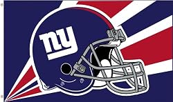 NFL New York Giants 3-by-5 Foot Helmet Flag