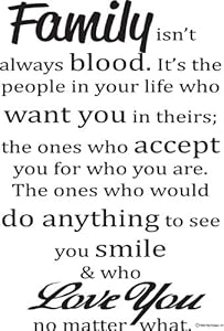 Amazon.com: Family Wall Decals- Family Wall Quotes-Family Isn't Always