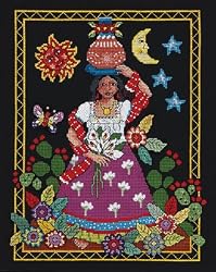Janlynn Folk Art Cntd X-Stitch Kit-10 Inch X12 Inch