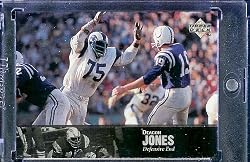 1997 Upper Deck Legends # 42 Deacon Jones Los Angeles Rams Football Card - Mint Condition - Shipped In Protective ScrewDown Case!
