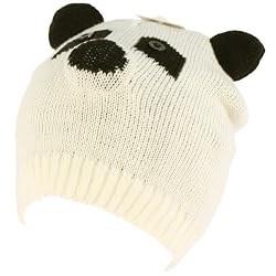 Winter Knit Panda Animal 2ply Beanie Snow Ski Hat Cap