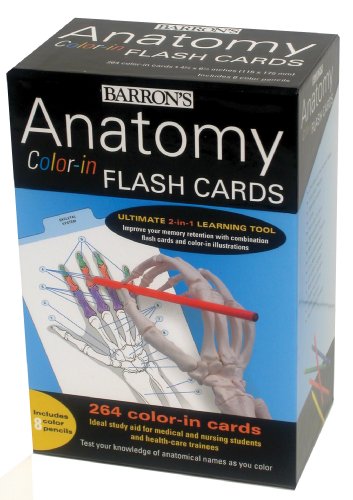 anatomy color in flash cards ultimate 2 in 1 learning tool