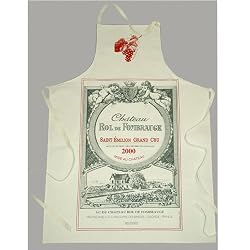 Chateau Rol de Fombrauge, Saint Emilion Grand Cru Wine label canvas Sommelier Wine Steward Apron French
