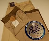 Plain Front Twill Pant for Men by Bills Khaki's