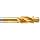 Alvord Polk 407 High-Speed Steel Counterbore, Built-In Pilot, TiN Coating, 1/64" Oversize