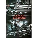 Ford Shelby Mustang (GT500, Collage) Art Poster Print - 24x36