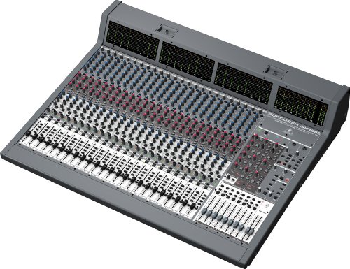 Behringer Eurodesk SX4882 Ultra-Low Noise Design 4824-Input 8-Bus In-Line Mixer with Xenyx Mic Preamplifiers British Eqs And Integrated Meterbridge