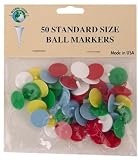 New! Ball Markers Dime Size 50 Pack- Mix