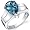Brilliant 3.25 carats London Blue Topaz Solitaire Ring in Sterling Silver Rhodium Finish Size 5, Available in Sizes 5 thru 9