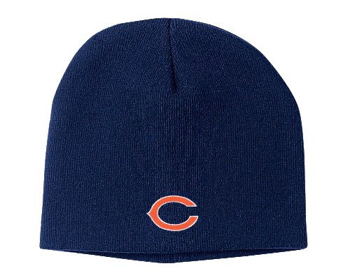 Chicago Bears Navy Basic Logo Cuffless Knit Hat