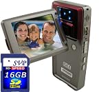 SVP HDDV-2880R 16MP Max TOUCH BUTTON 2.5-inch 270 DEGREE LCD Digital Video Camcorder + FREE 16GB High Speed SD Memory Card