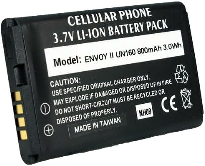 EZCell Battery for LG Envoy II UN160/Saber LG200 - Retail Packaging - Black