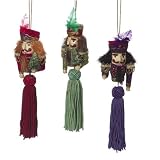 Nutcracker Suite Tassel Christmas Ornament, Set of 3 ,#915448