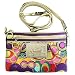 Coach Signature Poppy Glam Swingpack Messenger Bag 43284 Gold Multi