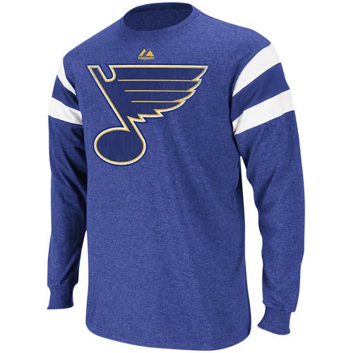 St. Louis Blues Blue Clear Shot Fashion Long Sleeve T-Shirt