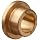 Bunting Bearings CFM006010010  Cast Bronze C93200 SAE 660 Flanged Sleeve Bearings, 6mm Bore x 10mm OD x 10mm Length - 14mm Flange OD x 2mm Flange Thick