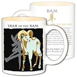 Asian Zodiac Coffee & Tea Mug Year of the Ram: Birth Years 1919 1931 1943 1955 1967 1979 1991 2003 2015