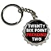 Twenty Six Point Freaking Two 26.2 Marathon - Nickel Plated Metal Popcap Bottle Opener Keychain Key Ring