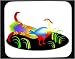 Mouse Pad with lyre, peacock, bird, animal, colorful