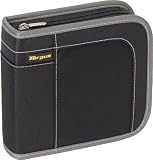 Targus CityGear 40 Capacity CD/DVD Wallet Case TDP015US (Black with Grey Contrasting)