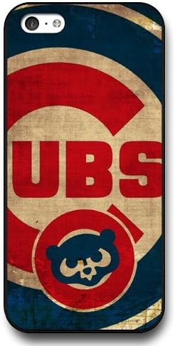 iPhone 5C Case,Fashion MLB Chicago Cubs iPhone 5C Case [Black Hard Plastic],Good Quality Hard Case