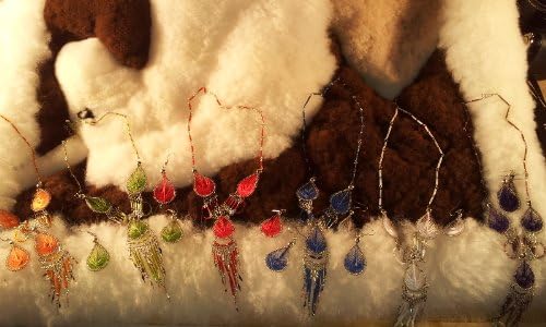 Handmade Thread Earrings & Necklace Set