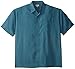 Haggar Men's Big and Tall Ss Microfiber B/t-Teal