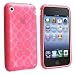 Hot Pink Candy Case TPU Skin with Circle Design Cover Case for Apple Iphone 3G 3GS