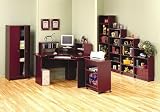 Cherry Finish Home Office Utility Cart Printer Stand with Casters