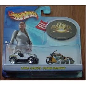 Click here to buy Hot Wheels Tom Raider Lara Croft 2 Car Set Jeep Scorchin' Scooter