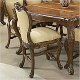 AICO 71403 Palais Royale Counter Height Chair in Rococo Cognac