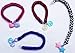 P&F HIGH QUALITY PRODUCTS Pack of 16 Pastel Charms for Rubber Band Loom Bracelets