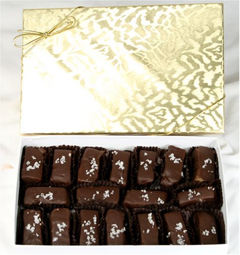 Childrens Toyshop  Gourmet Food : Ultimate's Dark Chocolate French Sea Salt Caramels - 9 oz Box