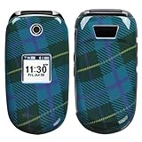 Blue Checker Plaid Snap-On Phone Cover Protector Case for Samsung Gusto U36 ....