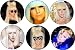 Set of 6 LADY GAGA 1.25" MAGNETS Music