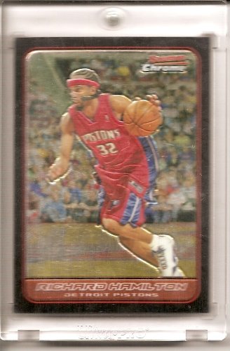 2006 07 Bowman Chrome Richard Hamilton Detroit Pistons Basketball Card #7 - Mint Condition - Shipped in Protective Acrylic Display Case !!