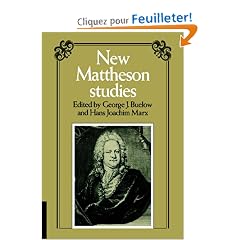New Mattheson Studies