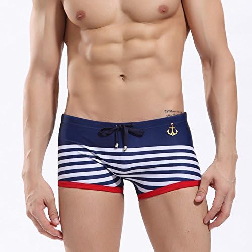 iMaySon Men'S Sexy Briefs Swimming Underwear Sports Beach Trunks (Blue Size M)