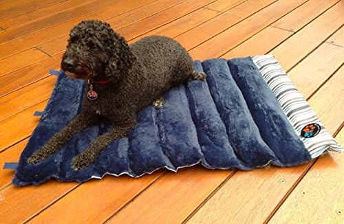 Portable Dog Bed 36" x 24" Roll Up Folding Mat Crate Pad Camping Bed or Carrier Cushion