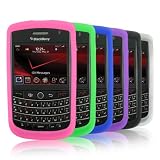 6x Mivizu silicone skin case covers for RIM Blackberry Tour Niagara 9630 (Black, Blue, Green, Pink, Purple, Clear)