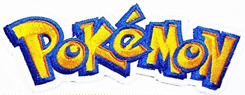 Pokemon Cartoon Game Logo 1.8" x 4.8" inches Girl Kid Baby Jacket T shirt Patch Sew Iron on Embroidered Symbol Badge Cloth Sign Costume