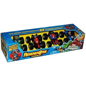 Marvel Super Hero Squad Regener8'rs Vehicles, 4-Pack by 