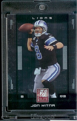 2008 Donruss Elite # 32 Jon Kitna - Detroit Lions - NFL Football Card in Protective Screw Down Display Case !
