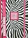 Zebra Monogram Journal