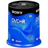 Buy Sony DVD+R Recordable Storage Spindle (4.7GB) 100 Disc