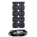 Instapark&reg; 20W Mono-crystalline Solar Panel with 12V Solar Charge Controller