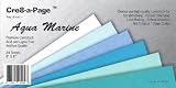 Cre8-a-Page 8×8 Aqua Marine Cardstock Multi-Color Pack, 24 Sheets, 6 Colors Card Stock