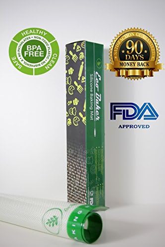 Silicone Baking Mat | Lifetime Guarantee | Certified German & American Silicone | LFGB & FDA Approved | By Eco Baker