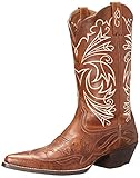 Ariat Women's Heritage Western J Toe Wingtip Fashion Boot, Wood, 9.5 M US